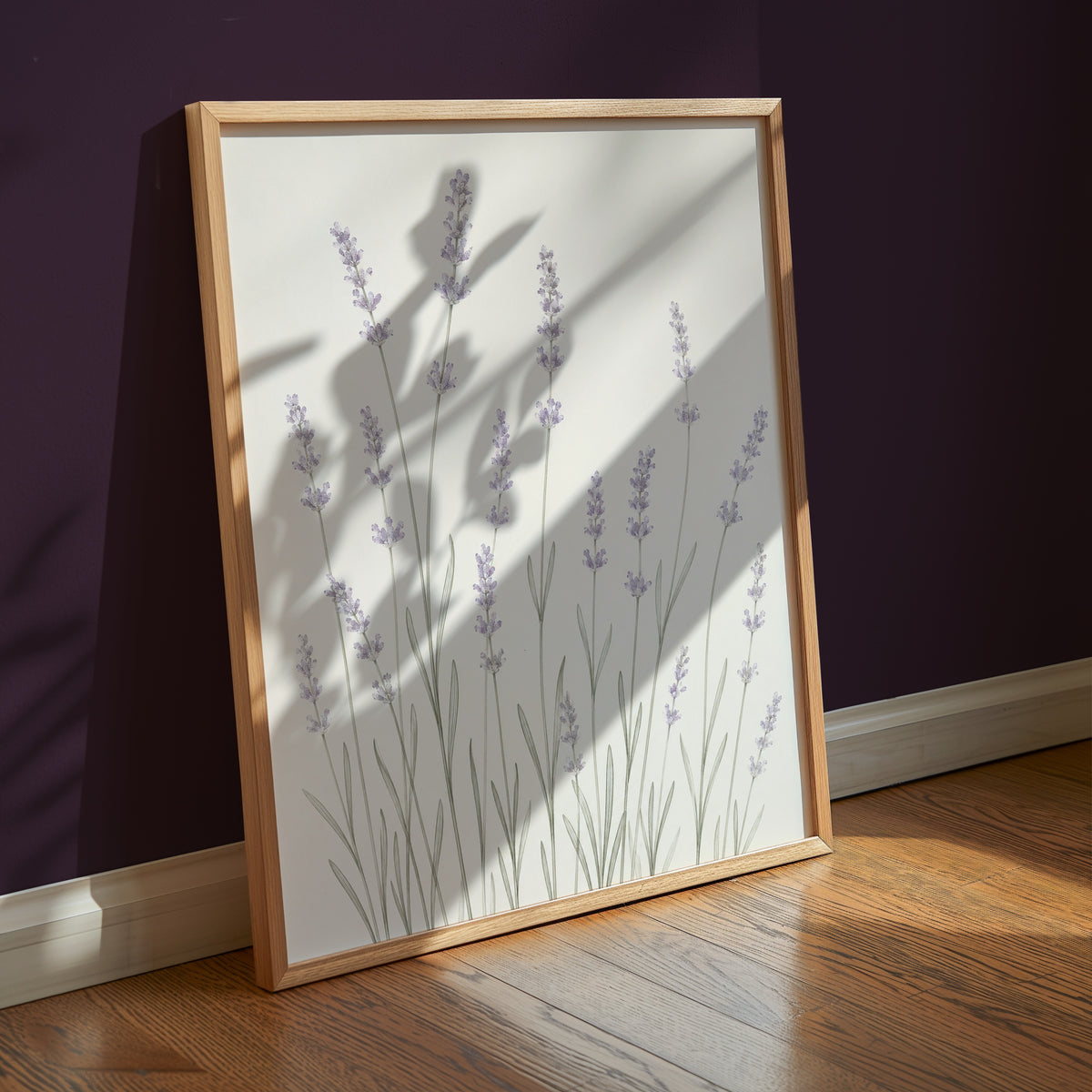 Slender Lavender Field poster i stilrent hem med modern inredning – köp enkelt hos Bozetto