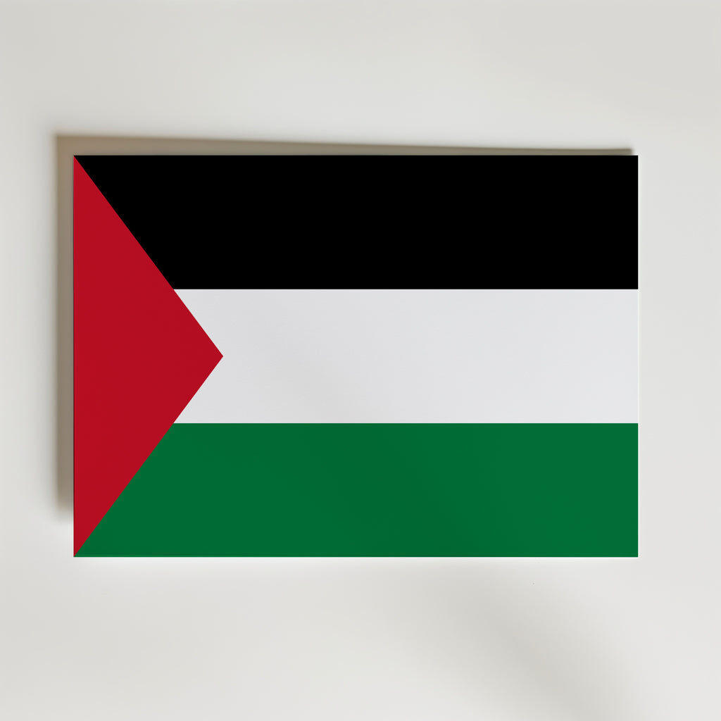 Palestine National Flag Poster – modern konst och stilren konsttryck för hemmet hos Bozetto