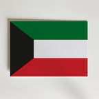 Kuwait National Flag Poster – modern konst och stilren konsttryck för hemmet hos Bozetto