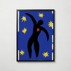 Henri Matisse Icarus 1947 Poster – svart ram