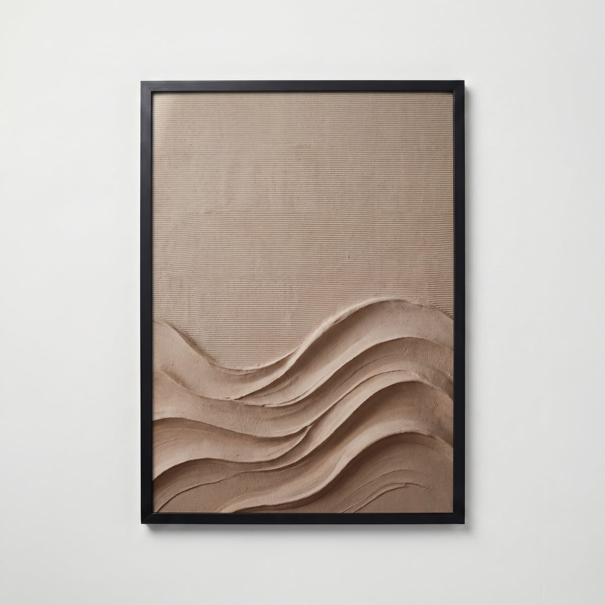 Plaster Waves Poster – svart ram