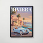 Silk Scarf Drive Poster – svart ram