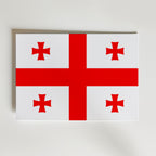 Georgia National Flag Poster – modern konst och stilren konsttryck för hemmet hos Bozetto