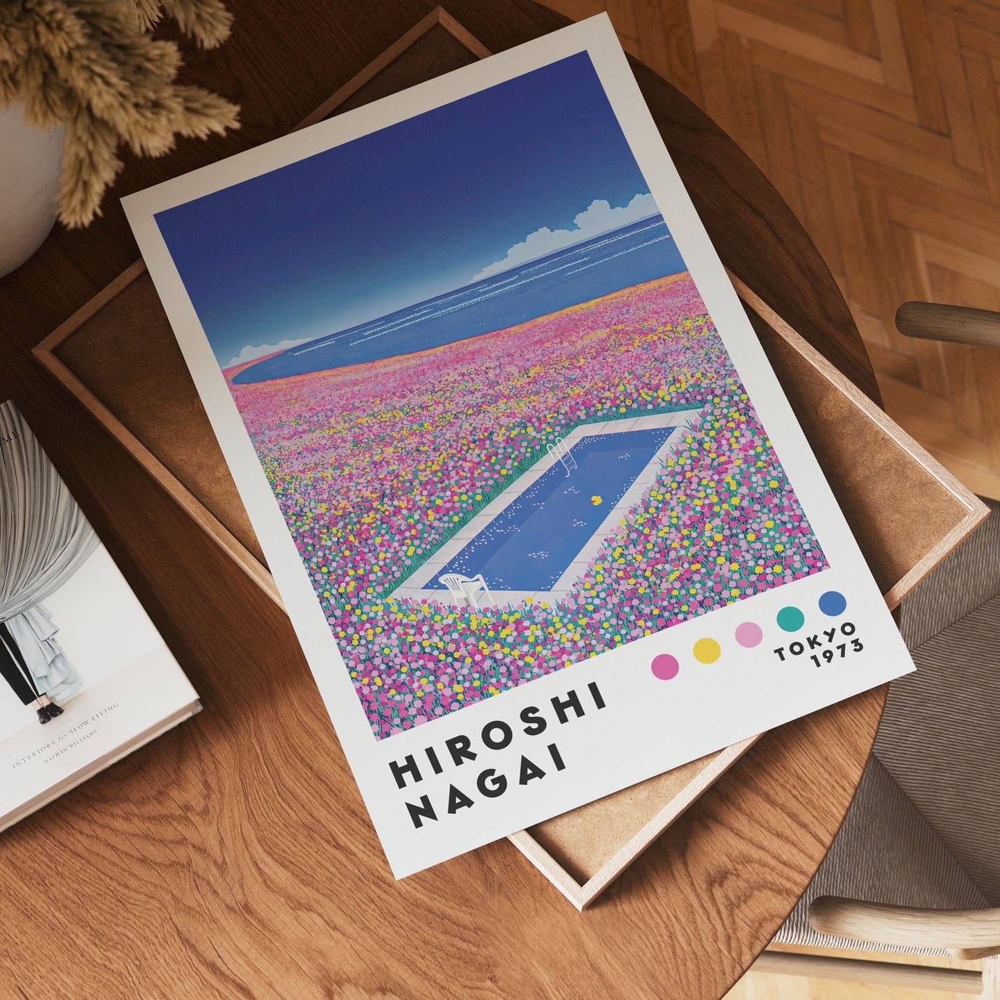 Hiroshi Nagai Pool of Flowers Poster