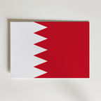 Bahrain National Flag Poster – modern konst och stilren konsttryck för hemmet hos Bozetto