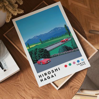 Hiroshi Nagai Alpine Drive Poster