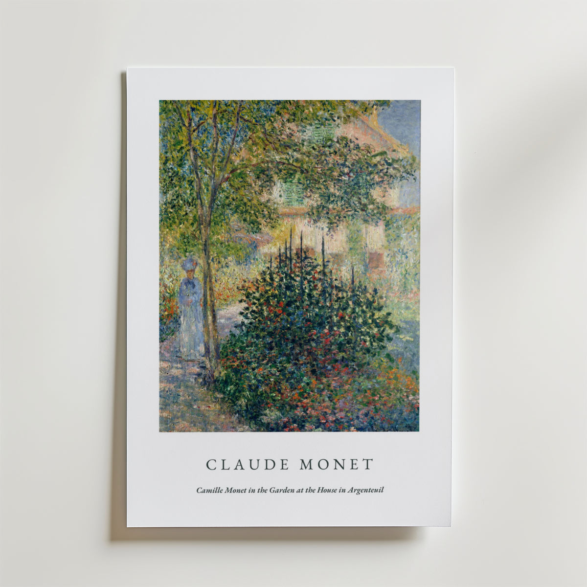 Claude Monet Painting Of – stilfullt konsttryck från Bozetto, tryckt på matt finpapper