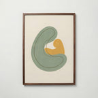 Abstract Embrace Sage Poster – valnötsram