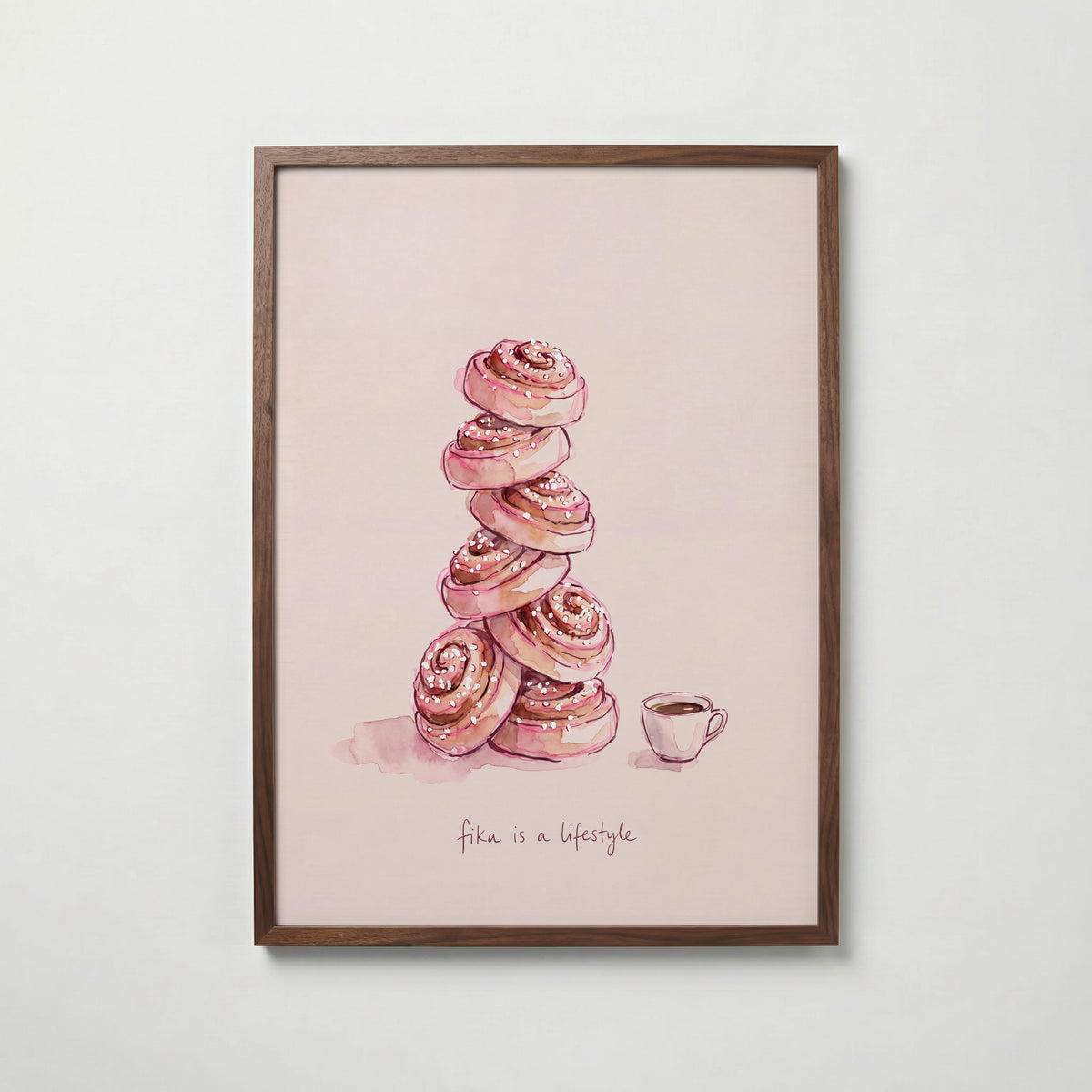 Fika Tower Poster – valnötsram