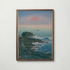 Hasui Kawase Morning at Cape Inubo 1931 Poster – valnötsram