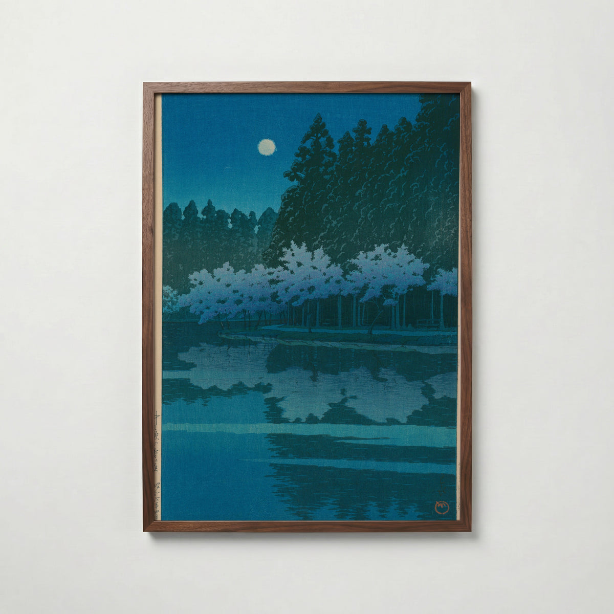 Hasui Kawase Spring Night at Inokashira Park 1931 Poster – valnötsram