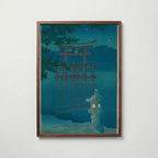 Hasui Kawase Starlit Night at Miyajima 1928 Poster – valnötsram