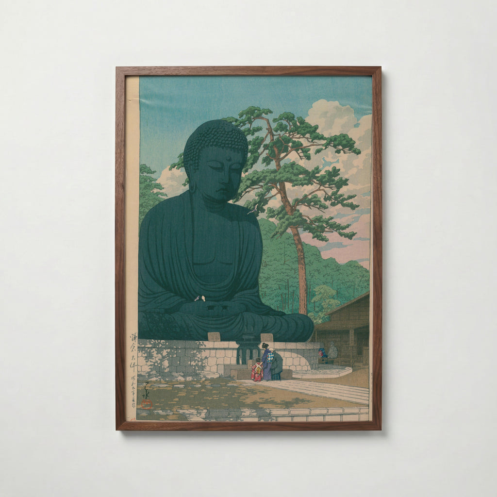 Hasui Kawase The Great Buddha Kamakura 1930 Poster – valnötsram