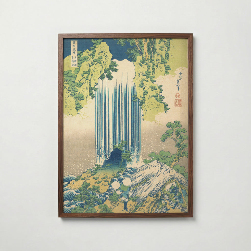 Katsushika Hokusai Yoro Waterfall in Mino Province 1832 Poster – valnötsram