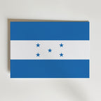 Honduras National Flag Poster – modern konst och stilren konsttryck för hemmet hos Bozetto