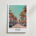 The Miami – stilfullt konsttryck från Bozetto, tryckt på matt finpapper i hög tryckkvalitet