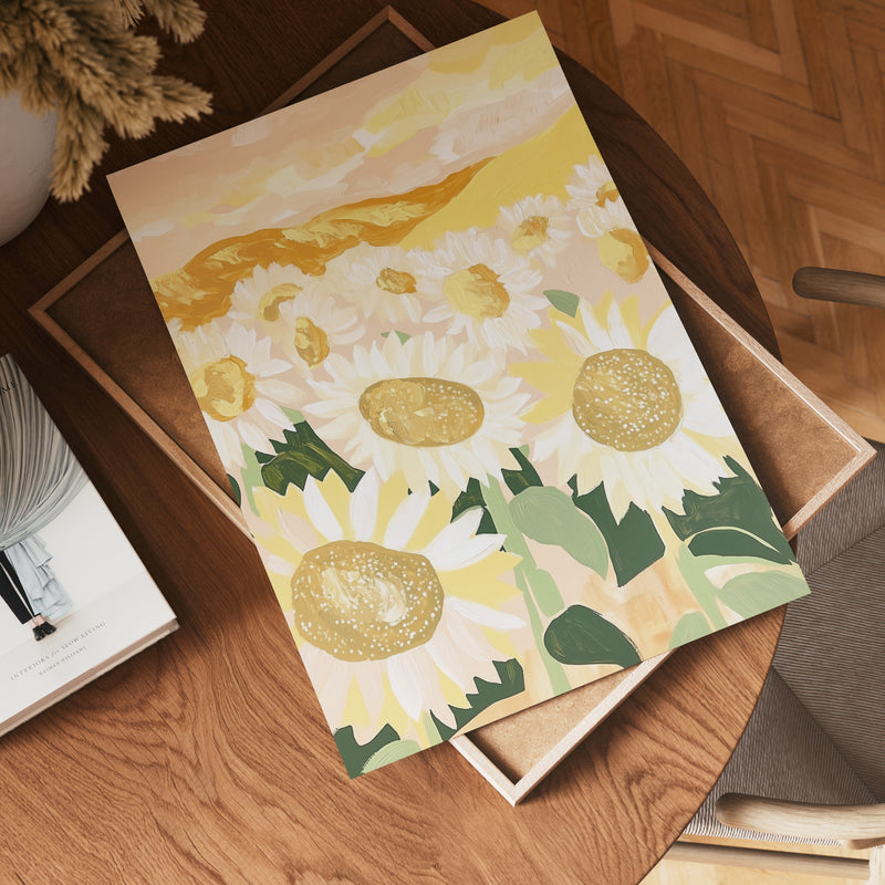 Sunlit Poppies Poster