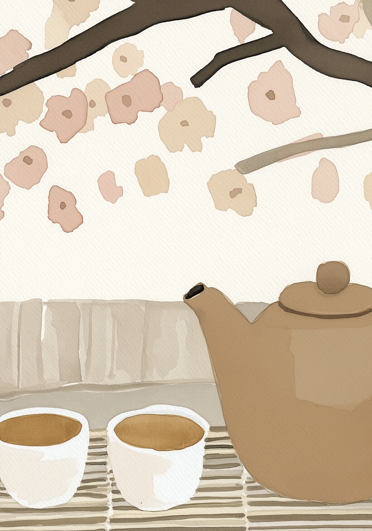 Tea In Bloom – affisch med snyggt motiv, köp enkelt hos Bozetto i flera storlekar