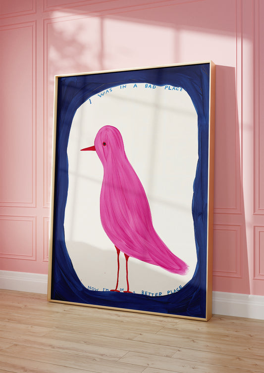 Pink Bird Poster