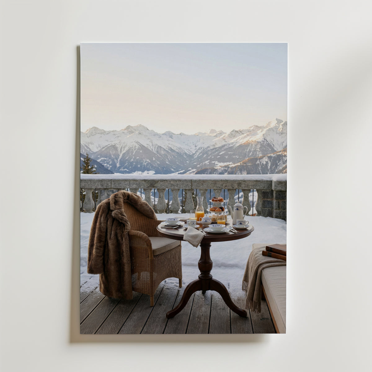 Alpine Morning Indulgence Poster – utan passepartout