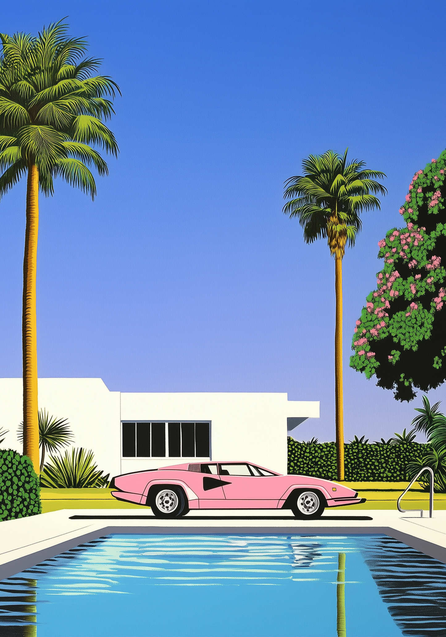 Palm Springs Hiroshi Poster