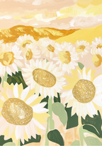 Sunlit Poppies – affisch med snyggt motiv, köp enkelt hos Bozetto i flera storlekar