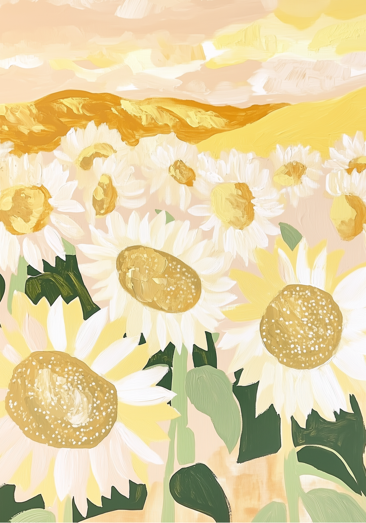 Sunlit Poppies – affisch med snyggt motiv, köp enkelt hos Bozetto i flera storlekar