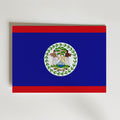 Belize National Flag Poster – modern konst och stilren konsttryck för hemmet hos Bozetto