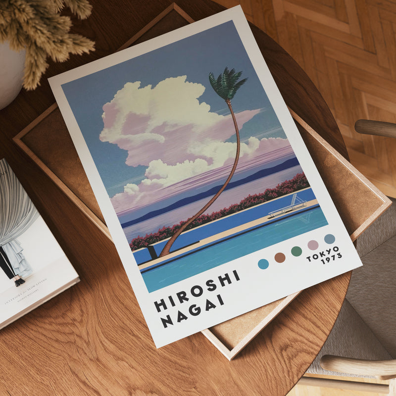 Hiroshi Nagai Cloudside Palm Poster