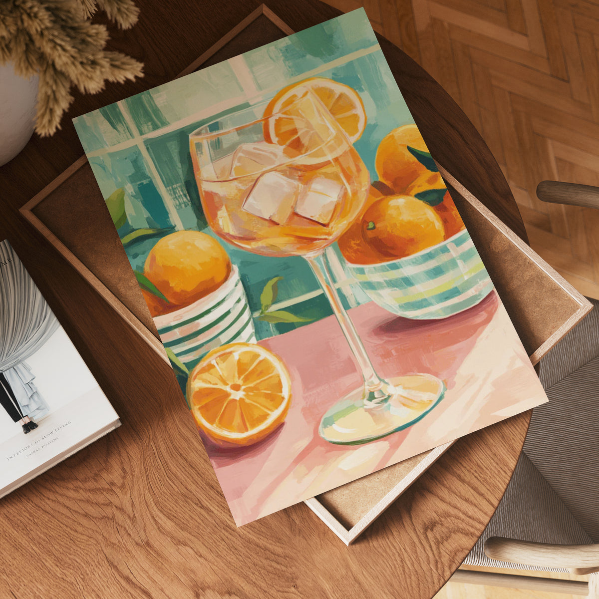 Orange spritz cocktail Drink – affisch med stilfullt motiv från Bozetto i hög kvalitet