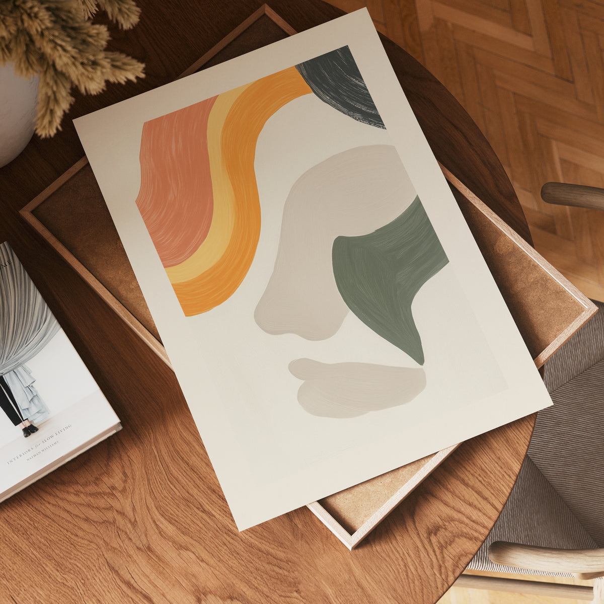 Abstract Face – affisch med snyggt motiv, köp enkelt hos Bozetto i flera storlekar