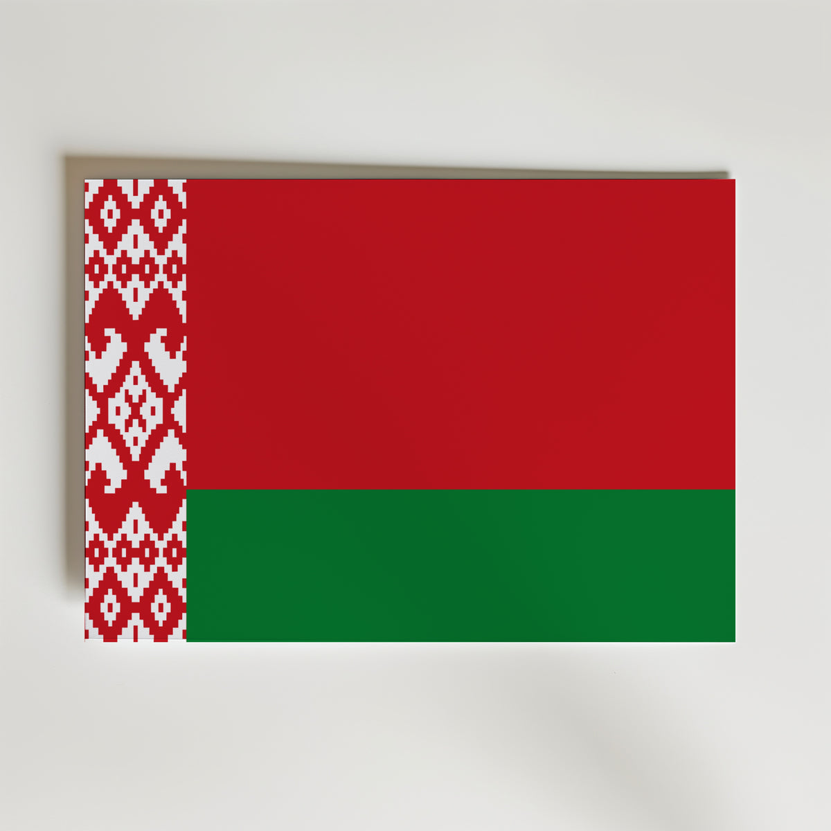 Belarus National Flag Poster – modern konst och stilren konsttryck för hemmet hos Bozetto
