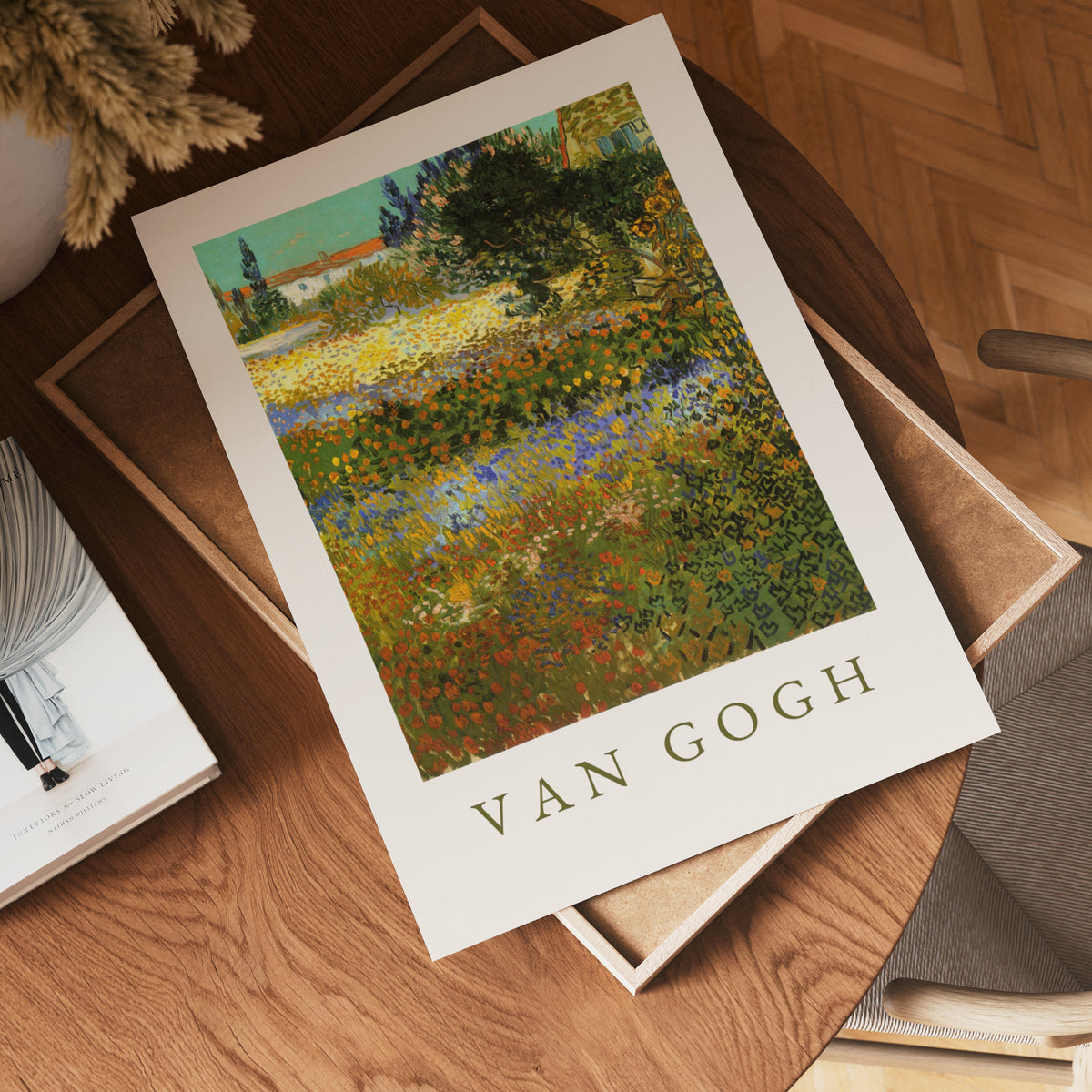 Van Gogh Garden At Arles – affisch med stilfullt motiv från Bozetto i hög kvalitet