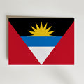 Antigua and Barbuda National Flag Poster – modern konst och stilren konsttryck för hemmet hos Bozetto