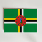 Dominica National Flag Poster – modern konst och stilren konsttryck för hemmet hos Bozetto