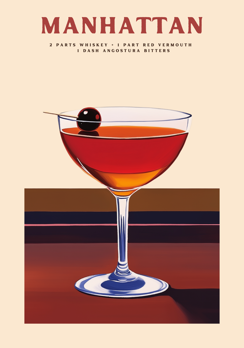 Manhattan No.2 Drink Poster