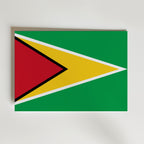 Guyana National Flag Poster – modern konst och stilren konsttryck för hemmet hos Bozetto