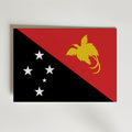 Papua New Guinea National Flag Poster – modern konst och stilren konsttryck för hemmet hos Bozetto