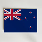 New Zealand National Flag Poster – modern konst och stilren konsttryck för hemmet hos Bozetto