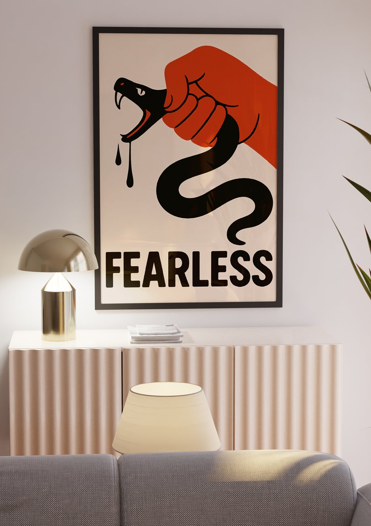 Fearless poster visad rakt fram – Bozetto affisch i hög tryckkvalitet i hög tryckkvalitet