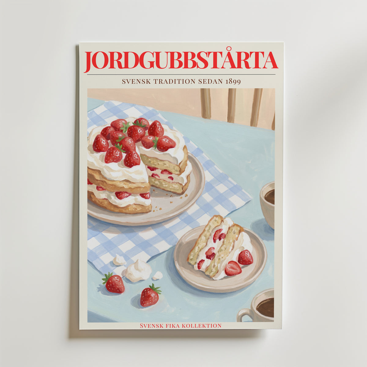 Bundle 2-pack Sommarfika Jordgubbar – kuraterad postercollection som lyfter hemmet hos Bozetto