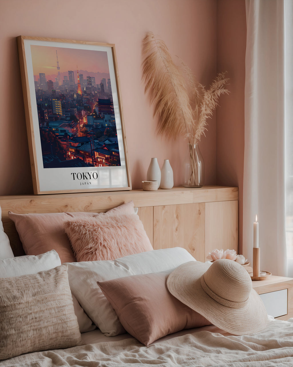 Mockup för The Tokyo – se hur affischen ser ut inramad på din vägg, Bozetto i hög tryckkvalitet