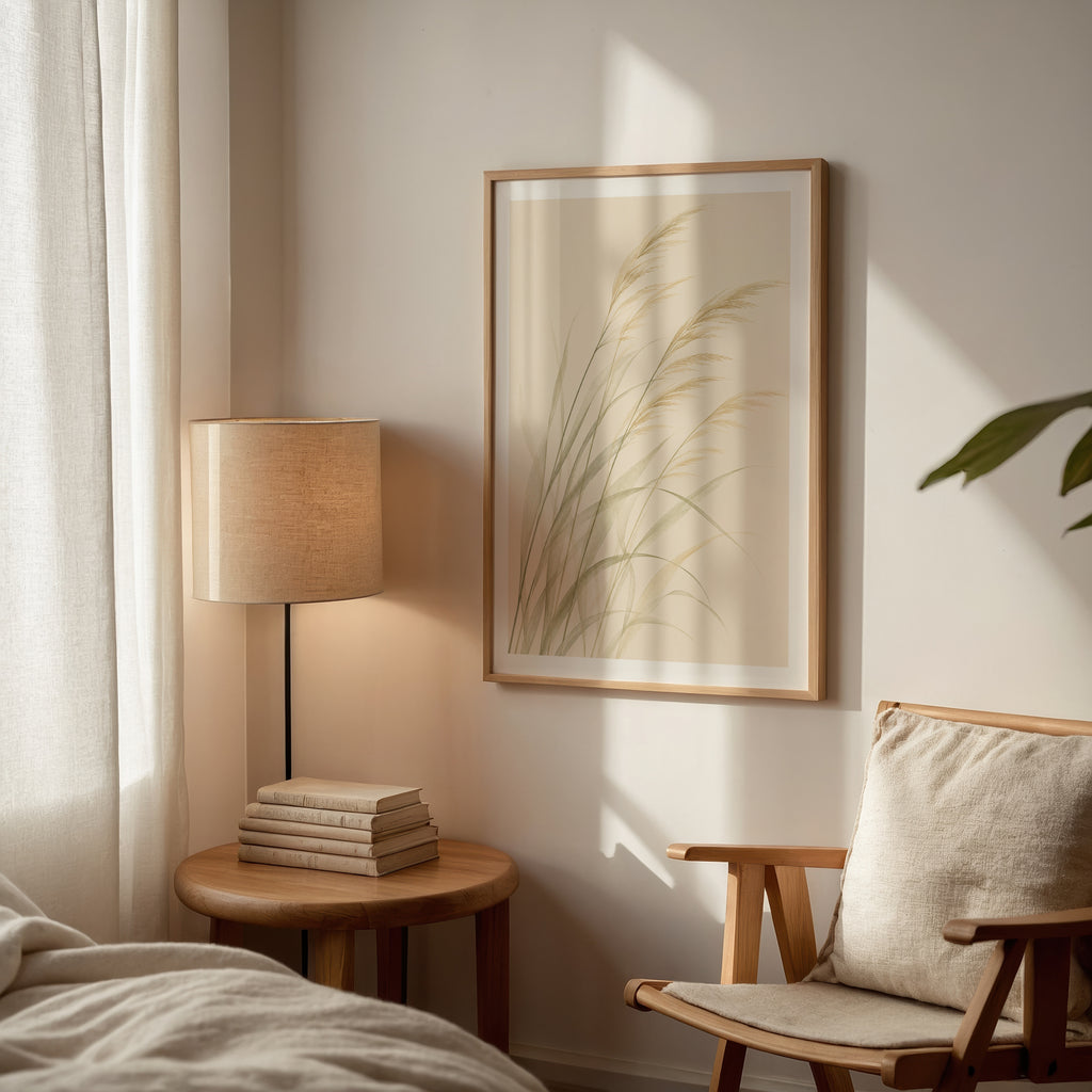 Whispering Reeds poster i stilrent hem med modern inredning – köp enkelt hos Bozetto