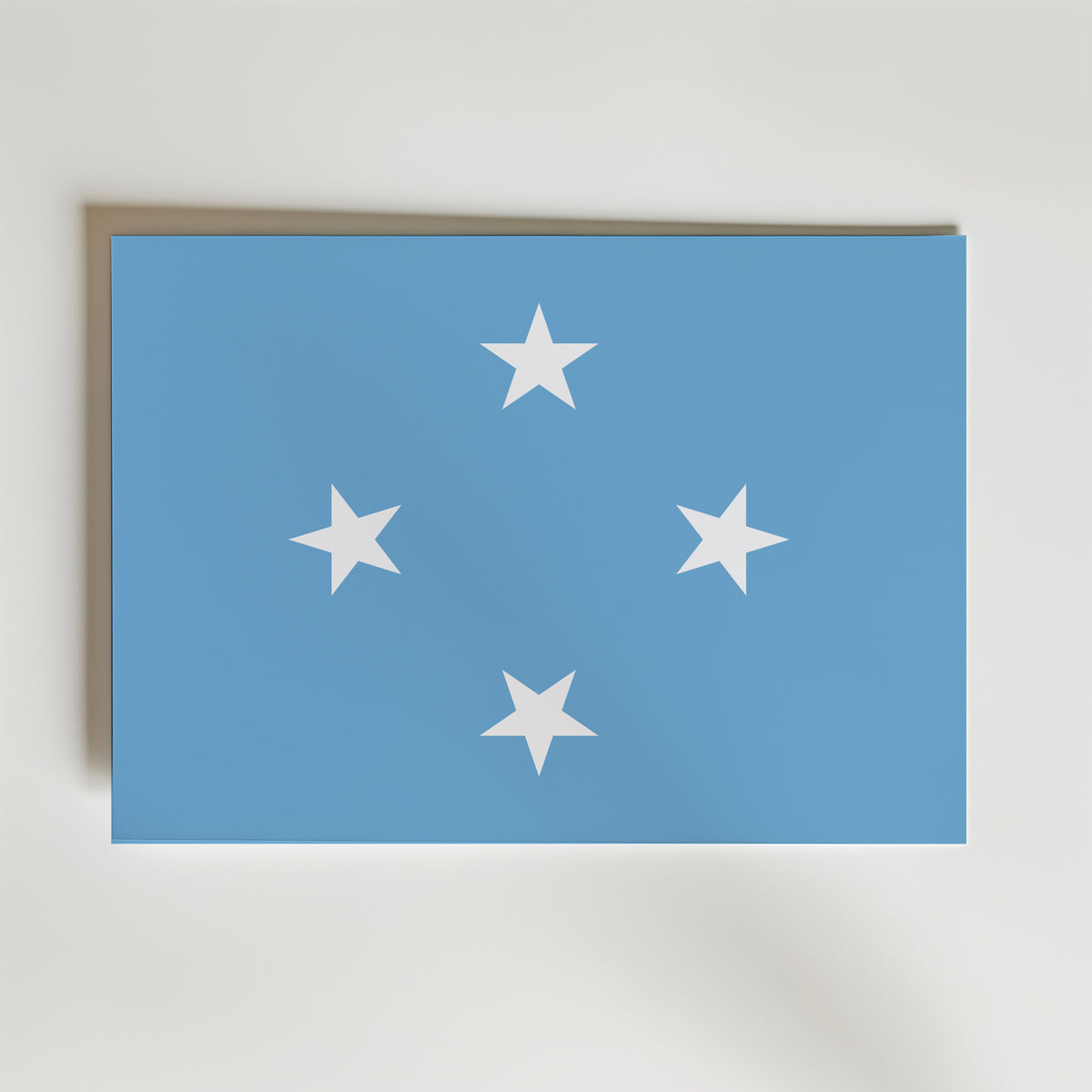 Micronesia National Flag Poster – modern konst och stilren konsttryck för hemmet hos Bozetto