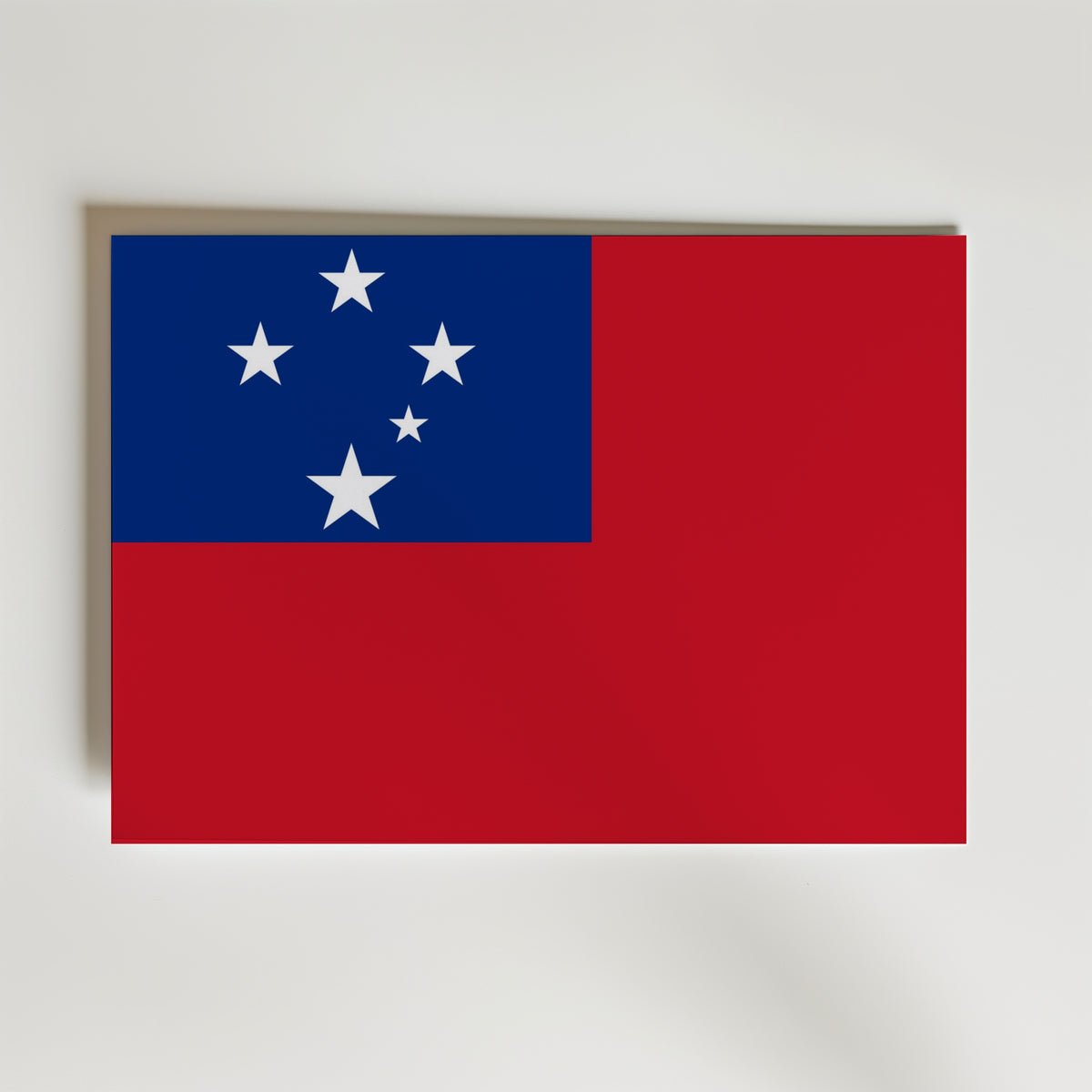 Samoa National Flag Poster – modern konst och stilren konsttryck för hemmet hos Bozetto