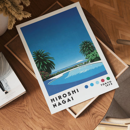 Hiroshi Nagai Seaside Pool Poster