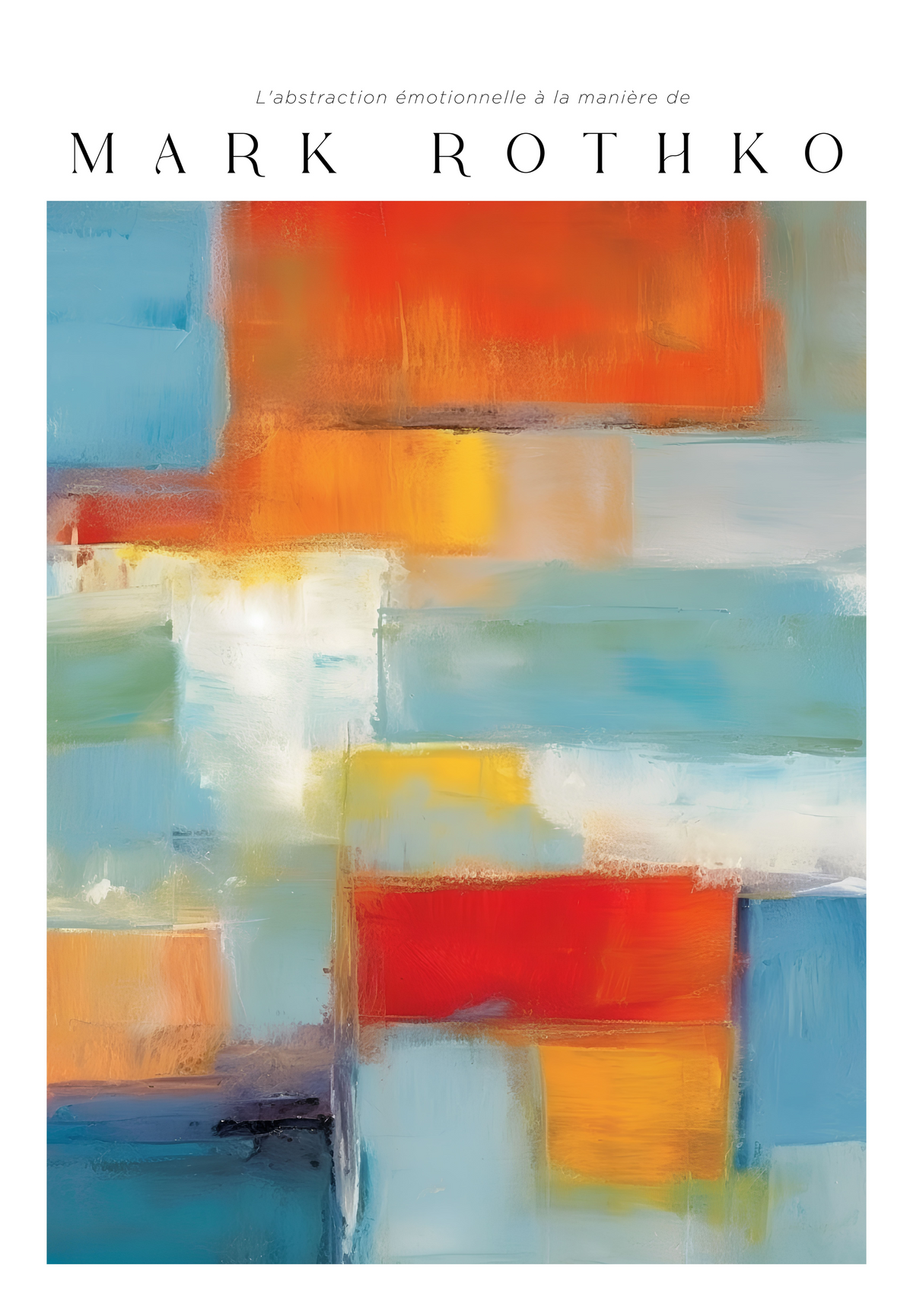 Painted Frequencies Mark Rothko – stilfullt konsttryck från Bozetto, tryckt på matt finpapper