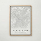 Eskilstuna Karta poster i olika storlekar – köp enkelt hos Bozetto i hög kvalitet