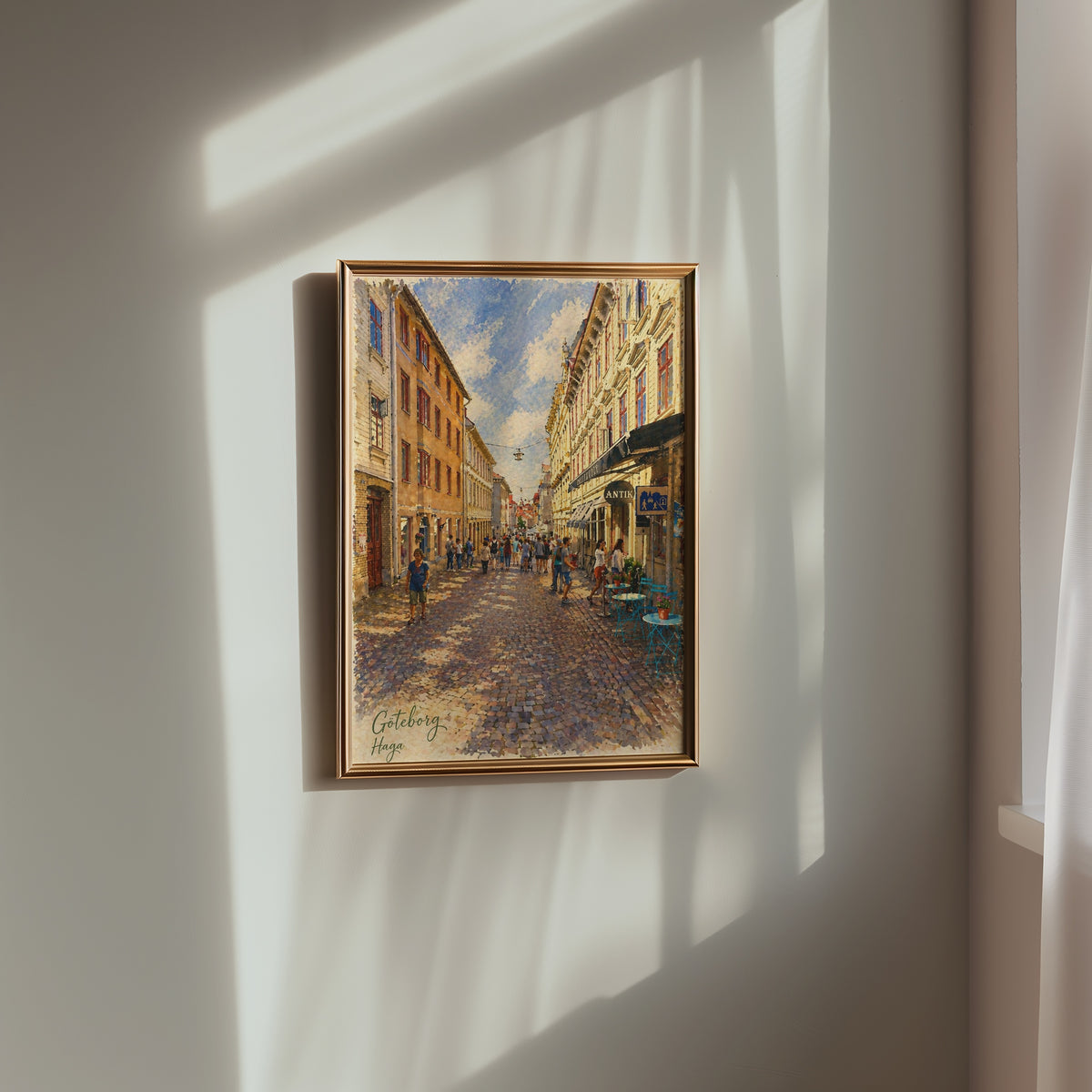 Haga Göteborg poster i stilrent hem med modern inredning – köp enkelt hos Bozetto