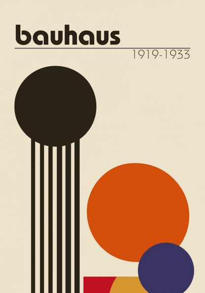 Bauhaus Geometric Art Poster